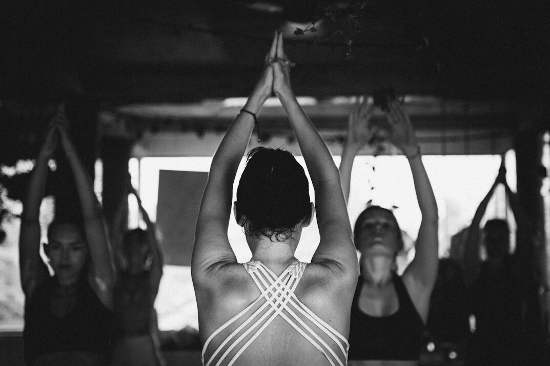 group yoga session